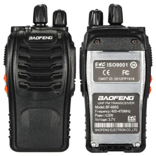 BaoFeng® 16CH FM UHF 400-470MHz Talkie Walkie Transceiver