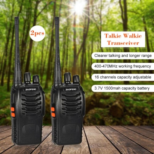 BaoFeng® 16CH FM UHF 400-470MHz Talkie Walkie Transceiver