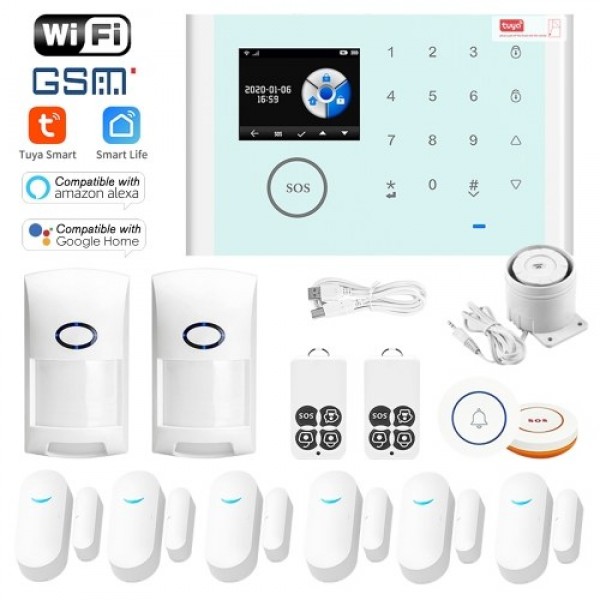 CS118 WiFi+GSM+GPRS 3 IN 1 Network Intelligent Home Alarm System