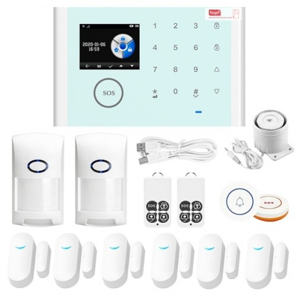 CS118 WiFi+GSM+GPRS 3 IN 1 Network Intelligent Home Alarm System