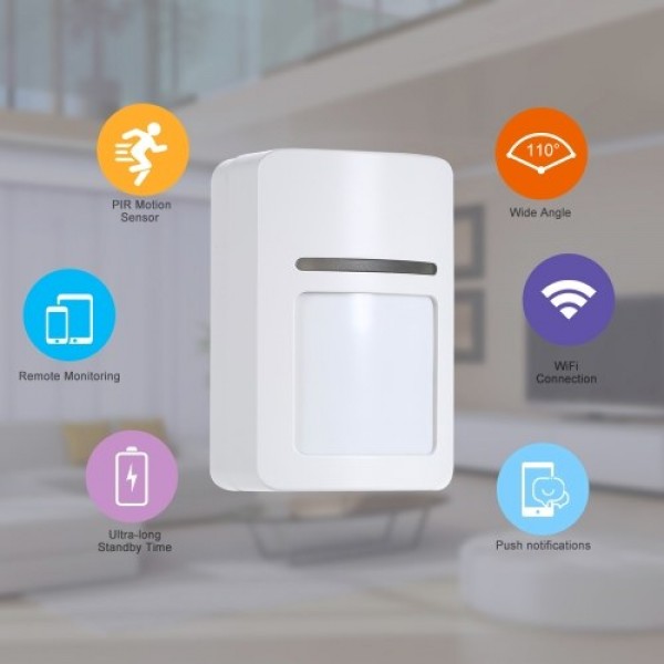 Smart WiFi PIR Sensor Motion Detector Wireless PIR Alarm System for Home Security