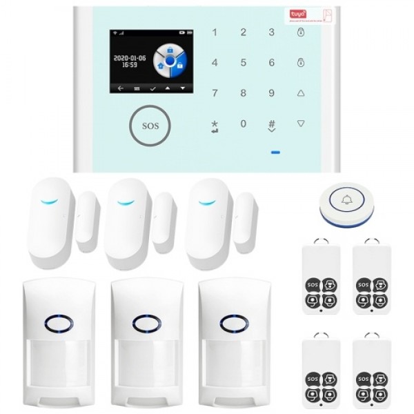 CS118 WiFi+GSM+GPRS 3 IN 1 Network Intelligent Home Alarm System