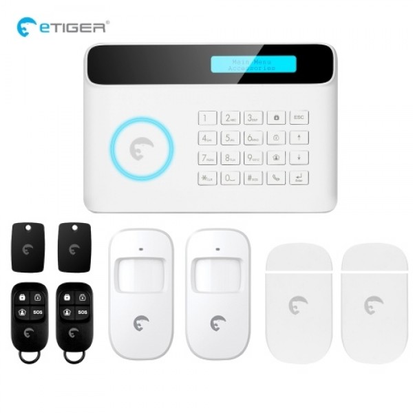 Etiger S4 433MHz Wireless Auto-dial GSM Alarm Security System Kit