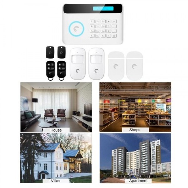 Etiger S4 433MHz Wireless Auto-dial GSM Alarm Security System Kit