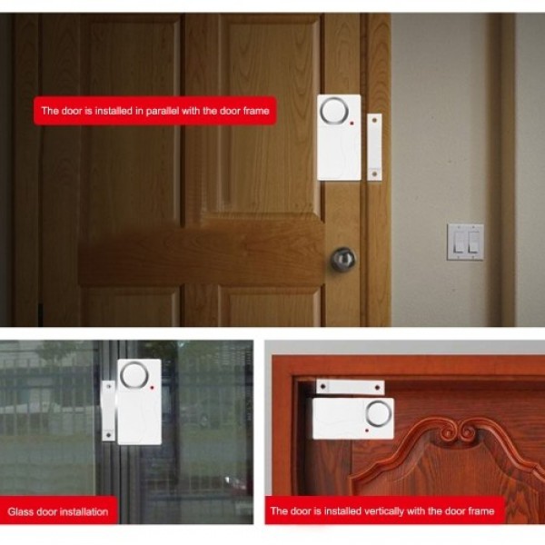 Wireless Door Alarm Anti-Theft Remote Control Door and Window Security Alarms