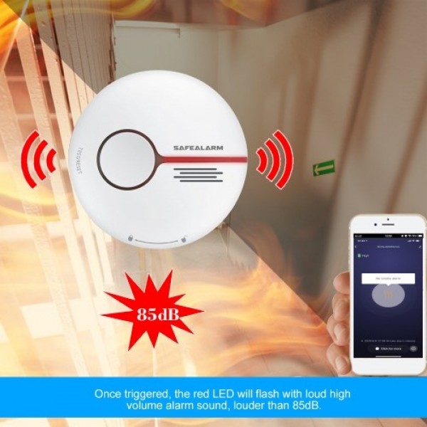 Wifi Smoke Detector Smart Fire Alarm Sensor