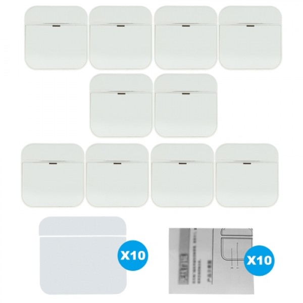 Wireless 433MHz Window Door Magnetic Sensor Alarm Entry Warning System for Home Security (10 pack)