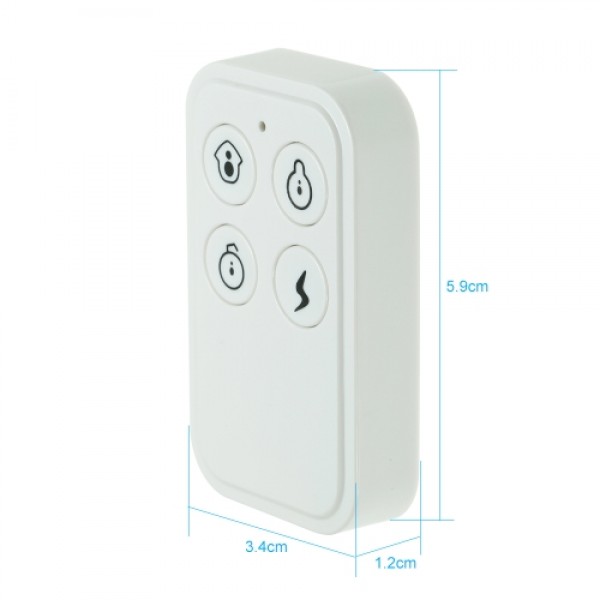 433MHz Wireless Remote Controller for Alarm System, White  (7 pack)