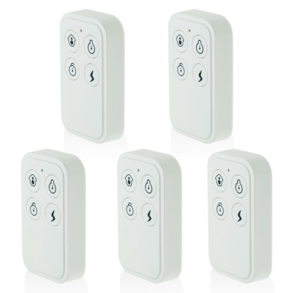 433MHz Wireless Remote Controller for Alarm System, White  (7 pack)