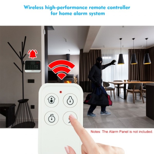 433MHz Wireless Remote Controller for Alarm System, White  (7 pack)