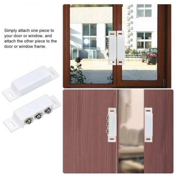 Wired Plastic Magnetic Switch Door Window Open Intrusion Detector NC/NO Optional Output Alarm Accessories Chest Lamp Sensor