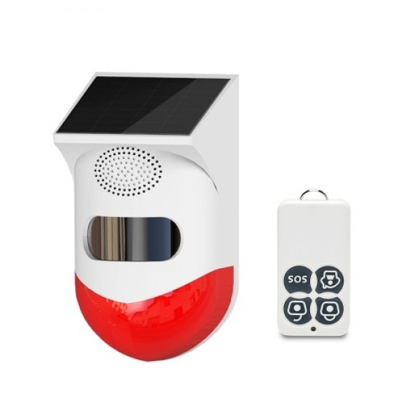 Solar Powered Wireless 433MHz Infrared Motion Sensor Detector