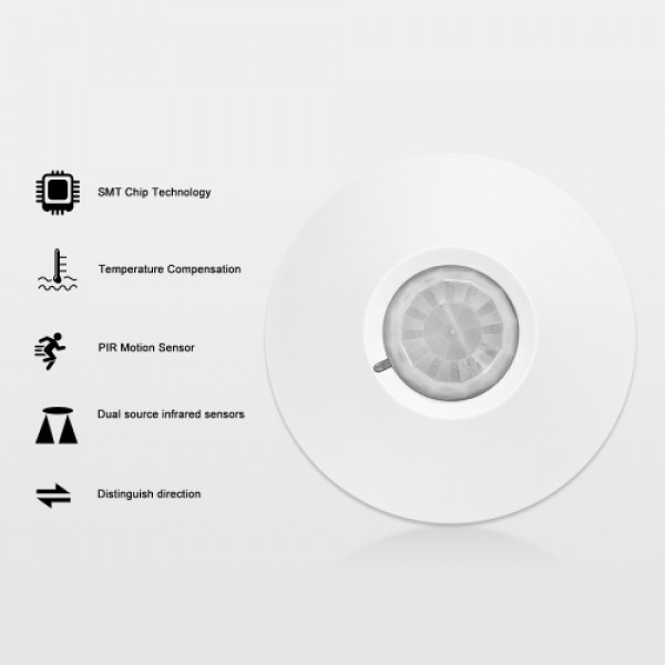 Directional Wired Ceiling-mount PIR Motion Sensor