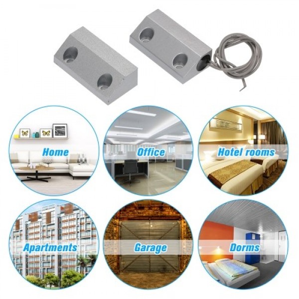 Wired Metal Rolling Gate Door Window Sensor Magnetic Contacts Alarm Reed Switch Detector for Alarm Access Control System