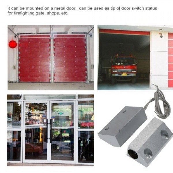 Wired Metal Rolling Gate Door Window Sensor Magnetic Contacts Alarm Reed Switch Detector for Alarm Access Control System