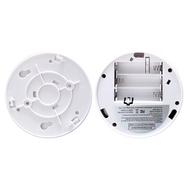 Carbon Monoxide and Smoke Alarm Sensor Compound Type Smoke &amp; CO Detector PPM LCD Display Indicator