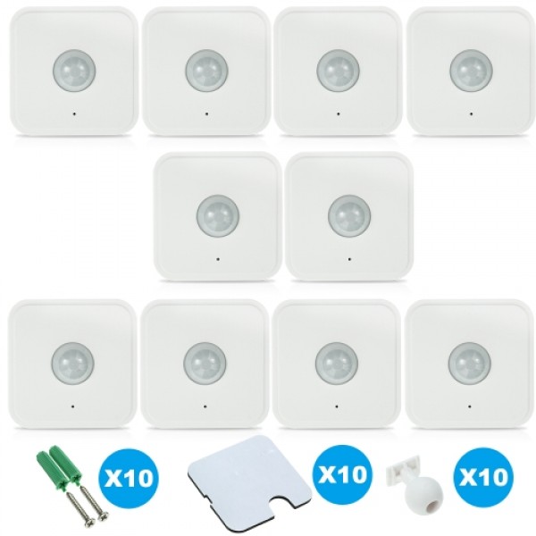 433MHz Wireless PIR Sensor Passive Infrared Detector for Alarm Security System (10 pack)