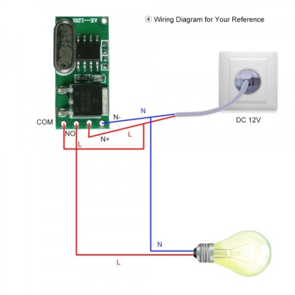 433Mhz DC 5-18V Universal Receiver Module RF Remote Control Switch Relay