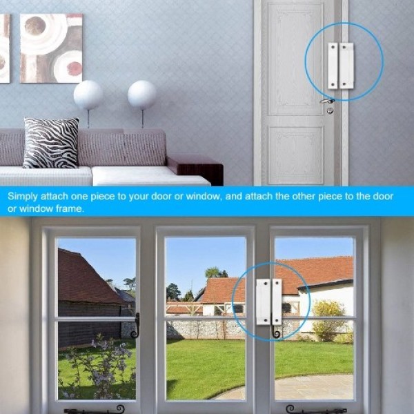 Wired Door Window Contact Magnetic Sensor Intrusion Detector