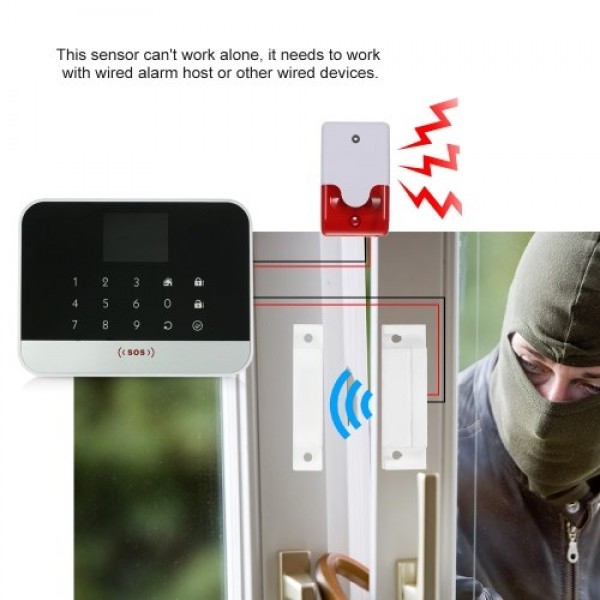 Wired Door Window Contact Magnetic Sensor Intrusion Detector