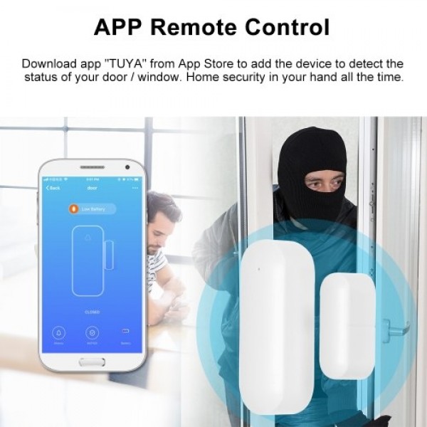 Wireless Door Window Sensor WiFi Smart Door Intrusion Detector