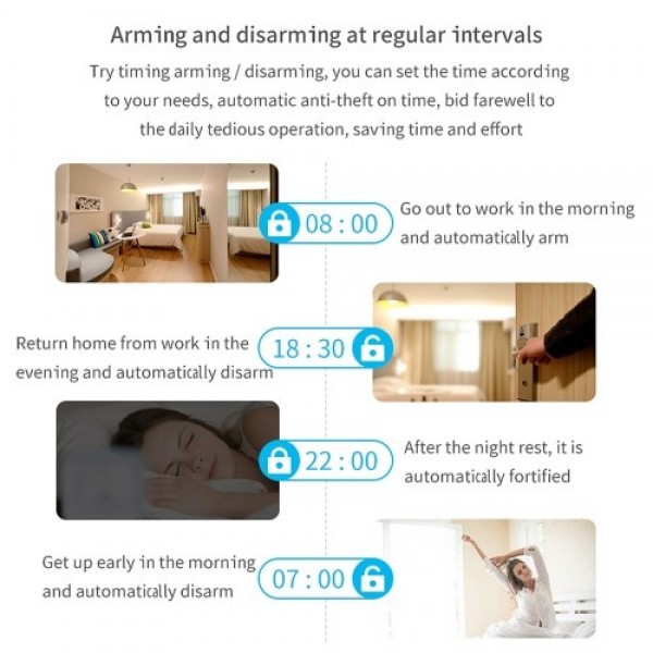 CS118 WiFi+GSM+GPRS 3 IN 1 Network Intelligent Home Alarm System