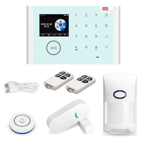 CS118 WiFi+GSM+GPRS 3 IN 1 Network Intelligent Home Alarm System