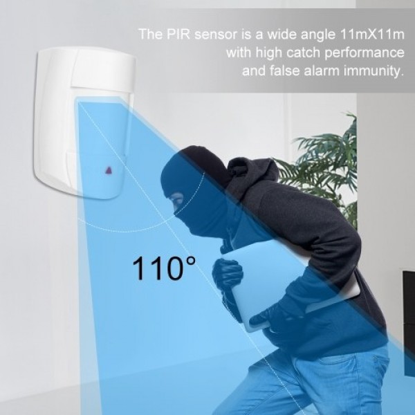 Wired PIR Motion Sensor Dual Passive Infrared Detector For Home Burglar Security Alarm System