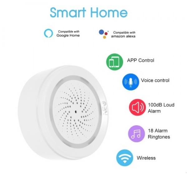 NEO Wifi Siren Alarm Sensor Smart Alarm