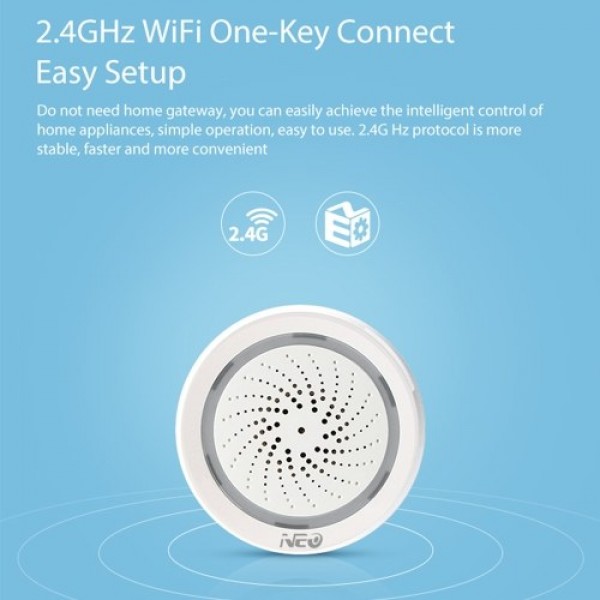 NEO Wifi Siren Alarm Sensor Smart Alarm