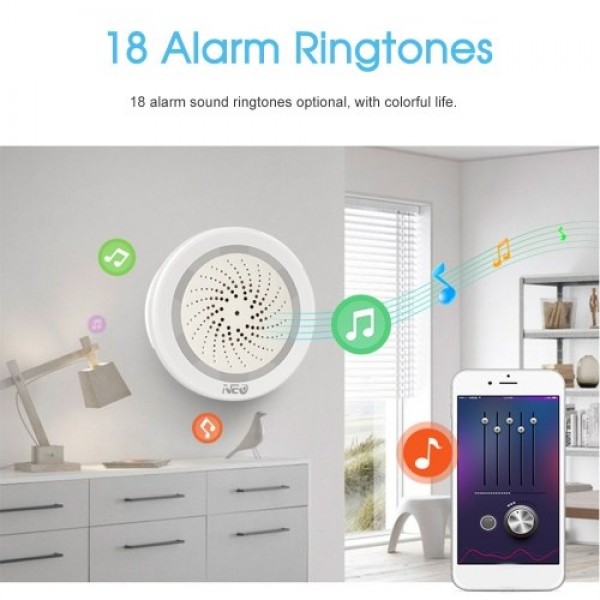 NEO Wifi Siren Alarm Sensor Smart Alarm