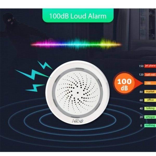 NEO Wifi Siren Alarm Sensor Smart Alarm