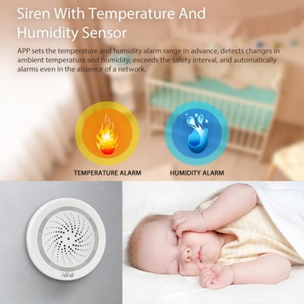 NEO Wifi Siren Alarm Sensor Smart Alarm