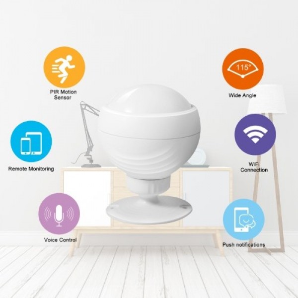 WIFI PIR Motion Sensor Wireless Passive Infrared Detector