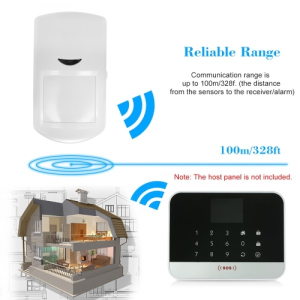 433MHz Wireless PIR Motion Sensor Passive Infrared Detector