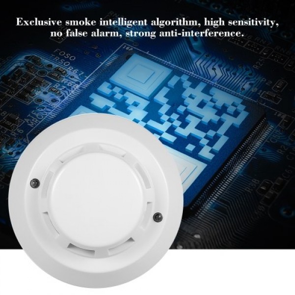 Wired Photoelectric Smoke Detector High Sensitive Smoke Alarm Sensor