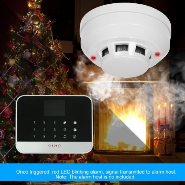 Wired Photoelectric Smoke Detector High Sensitive Smoke Alarm Sensor