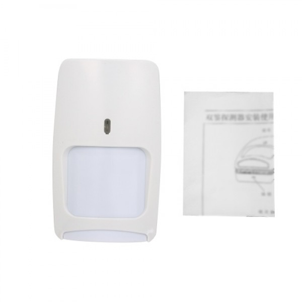 Wired Dual-tech Infrared Motion and Microwave Detector Wall Mounted PIR Motion Sensor Pet Immunity for Home Burglar Security Ala