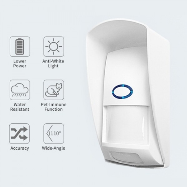 Wirelessly Infrared Detector 110 ° PIR Motion Sensor