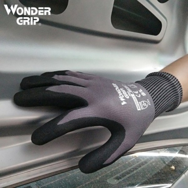 Wonder Grip Garden Safety Glove Nylon With Nitrile Sandy Coated Work Glove Abrasion-proof Universal Working Gloves