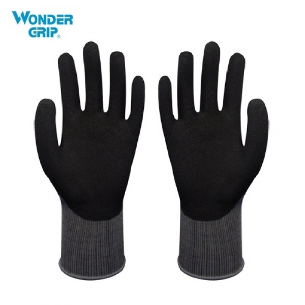 Wonder Grip Garden Safety Glove Nylon With Nitrile Sandy Coated Work Glove Abrasion-proof Universal Working Gloves