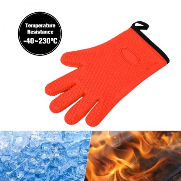 1PCS Silicone Glove Kitchen Heat Resistant Gloves