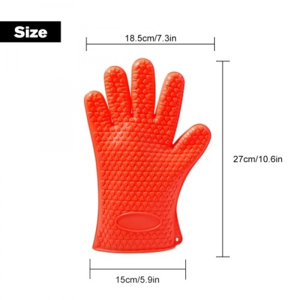 1PCS Silicone Glove Kitchen Heat Resistant Gloves