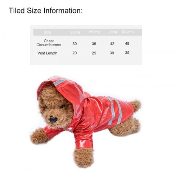 Pet Dog Reflective Raincoat