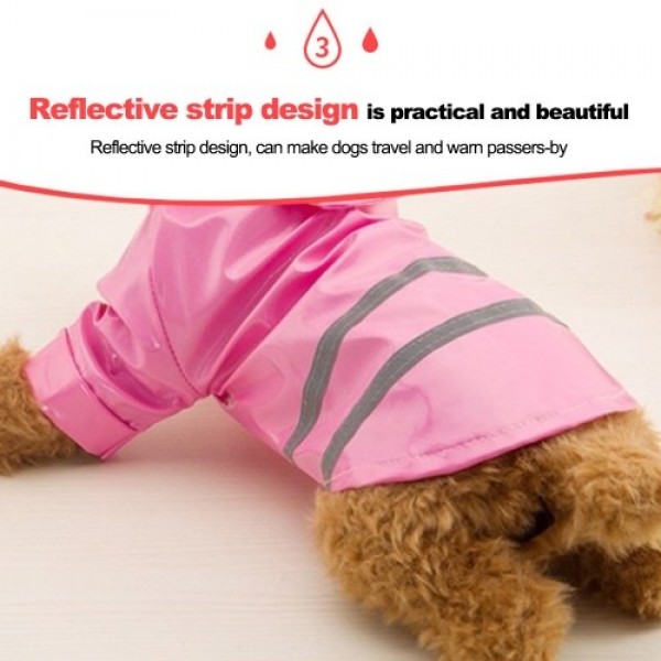 Pet Dog Reflective Raincoat