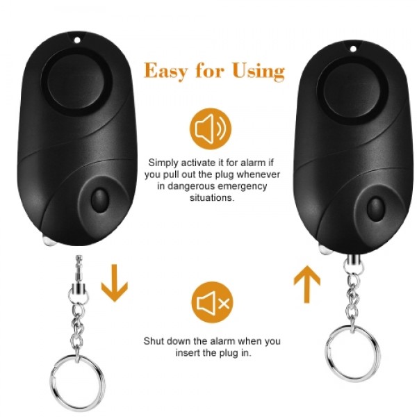 Personal Alarm 120-130dB Security Alarm Keychain