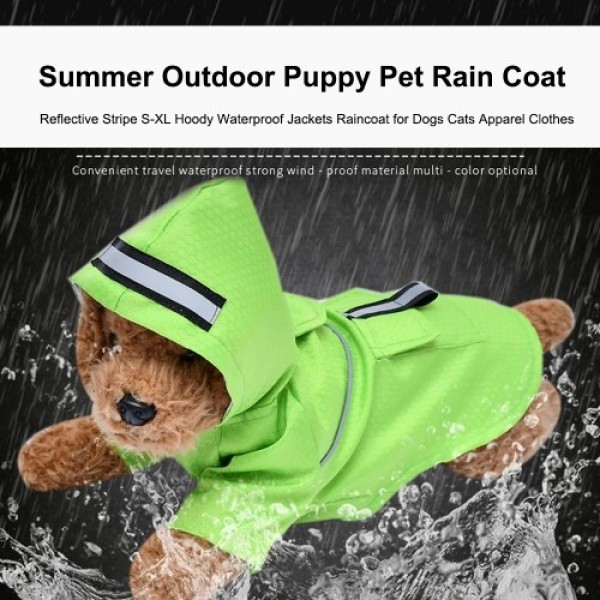 Summer Outdoor Puppy Pet Rain Coat