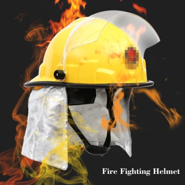 Fire Proof Fireman's Safety Helmet With Google Amice Electric Shock Prevention Flame-retardant Pierce Resistance Fire Fighting H