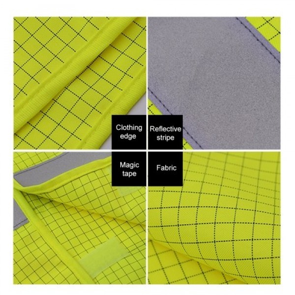 High Visibility Reflective Safety Vest Reflective Polyester Knitted Vest Workwear Security Working Clothes Petrol Station Day Ni