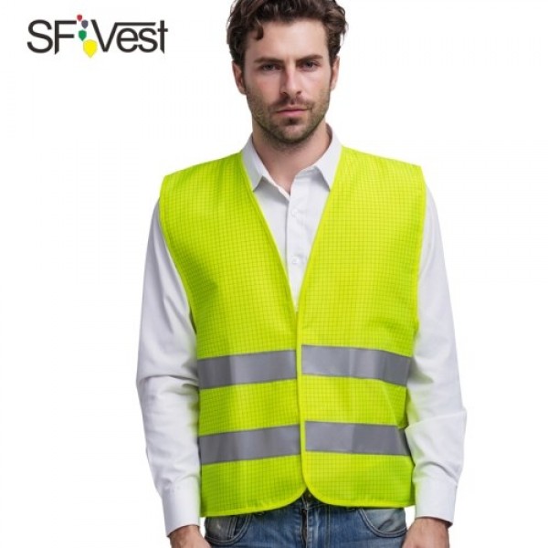 High Visibility Reflective Safety Vest Reflective Polyester Knitted Vest Workwear Security Working Clothes Petrol Station Day Ni